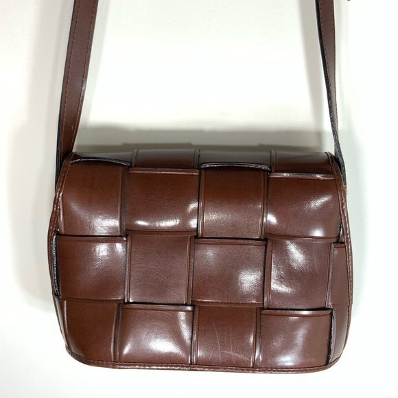 Claude Van Pelle Square Lattice Shoulder purse - Picture 11 of 13